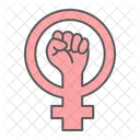 Feminismus Faust Protest Symbol