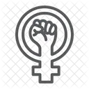 Feminismus Faust Protest Symbol