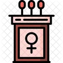 Feminismus-Podium  Symbol