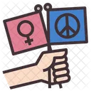 Feminist Peace Flag  Icon