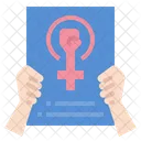 Feministische Kampagnen  Symbol