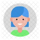 Femme Fille Avatar Icon