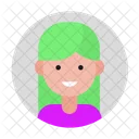 Femme Fille Avatar Icon