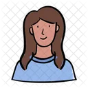 Femme Fille Avatar Icon