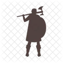 Femme Guerriere Medievale Icône
