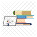 Femme Crayon Recherche Icône