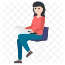 Femme d'affaires  Icône