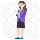 Femme d'affaires  Icône