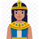 Femme en vêtements traditionnels égyptiens  Icône