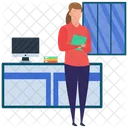 Femme Entrepreneur Femme Daffaires Capitaliste Icône
