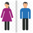 Femme Et Homme Toilettes Homme Femme Icône