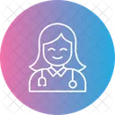 Femme Medecin Icône