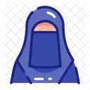 Femme Saoudienne Abaya Hijab Icône