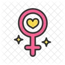 Coeur De Femme Femme Amour Icône