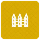 Fence Boundary Barrier Icon