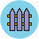 Fence Palisade Boundary Icon