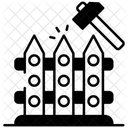 Fence Repair Safety Protection Icon