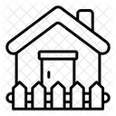 Fenced House Fence House Icon