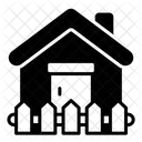 Fenced House Fence House Icon