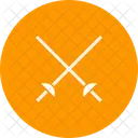 Fencing Cross Swords Icon