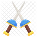 Fencing Swords Combat Sports Icon