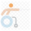 Fencing Wheelchair Sword Icon