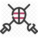 Fencing Sport Swordsmanship Icon