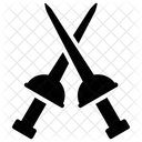 Fencing Swords Combat Sports Icon