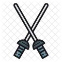 Fencing Sport Sword 아이콘