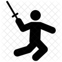 Fencing Kendo Sword Fighting Icon
