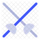 Fencing Sword Fight Olympics Game Icon
