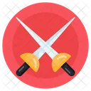 Swordplay Fencing Swords Rapiers Icon