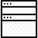 Divise Horizontal Site Web Icône