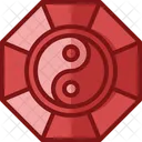 Feng Shui Yin Yang Badge Icon