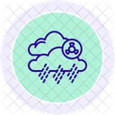 Icono De Linea De Fenomeno Meteorologico Icono