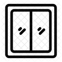 Glas Rahmen Zuhause Symbol