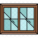 Doppelt Fenster Glas Icon