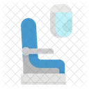 Sitz Fluggesellschaft Fenster Symbol