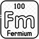Fermium Chemistry Periodic Table Icon
