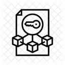 Privat Schlussel Dezentral Symbol