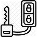 Schlusselloses Fernsystem Fahrzeugfernbedienung Smart Key Symbol