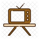 Fernsehen Fernseher Vintage Fernseher Symbol