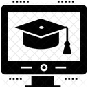 Virtuelles Lernen Fernstudium Online Abschluss Icon