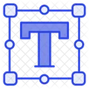 Texto Ferramenta Design Ícone