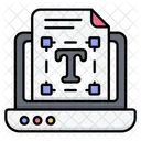 Ferramenta De Texto Texto Caixa De Texto Ícone