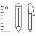 Ferramentas Educacionais Icone Thinline Ícone