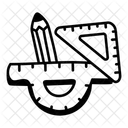 Ferramentas De Geometria Ferramentas Matematicas Artigos De Papelaria Ícone