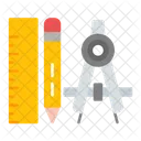 Regua Lapis Ferramentas De Desenho Ícone