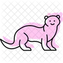 Ferret Mammal Sleek Icon