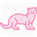 Ferret Mammal Sleek Icon